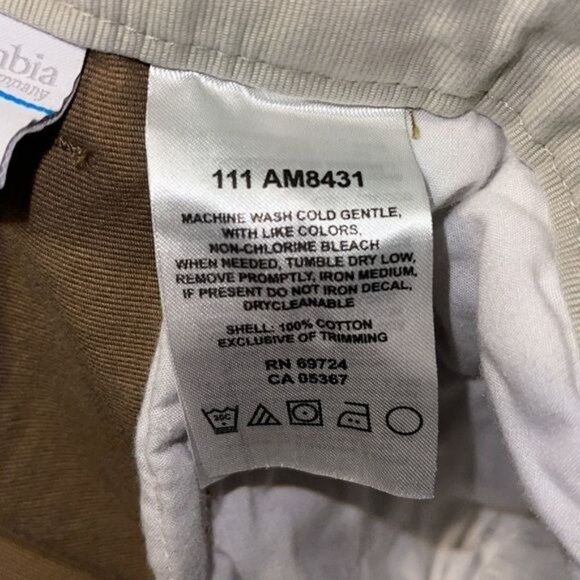 Columbia Mens Tan Stonewashed Cargo Work Pants -Size 34X32 - Picture 15 of 16